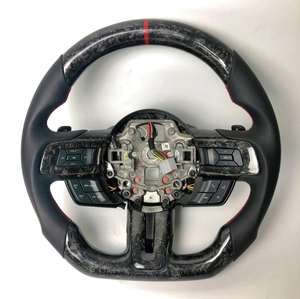 Accessoires Mustang en fibre de carbone forgés FR Accessoires d'intérieur de volant Ford Car <span class=keywords><strong>2015</strong></span> 2016 2017 - Product Image 3