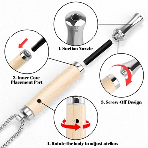ยาหม่องบรรเทาอาการคัดจมูก บรรเทาอาการหายใจติดขัด สำหรับบรรเทาความวิตกกังวล  พร้อมกลิ่นหอมบำบัด  แบบพกพา  ชนิดสร้อยคอ - Product Image 3