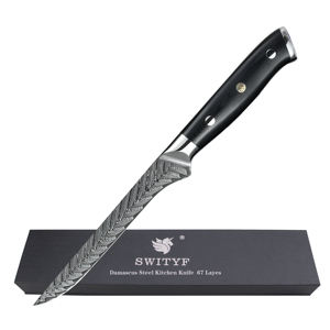 มีดแล่เนื้อปลาเหล็กกล้า AUS10 ญี่ปุ่น ดามัสกัส - Product Image 2