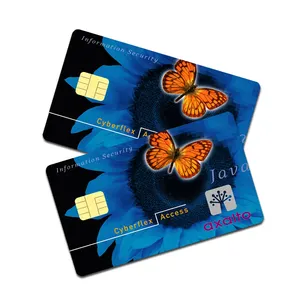 Plastik PVC 40 K/80 K Hubungi Chip Jawa Smart Card