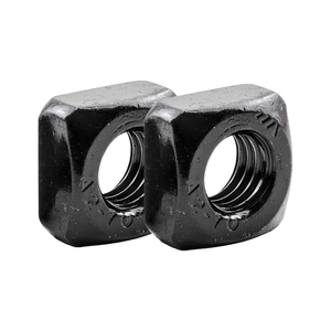 Écrou carré en acier au carbone oxydé noir, acier inoxydable 201/304/316, M3 M4 M5 M6 M12, métrique, à quatre côtés, DIN557 - Product Image 2