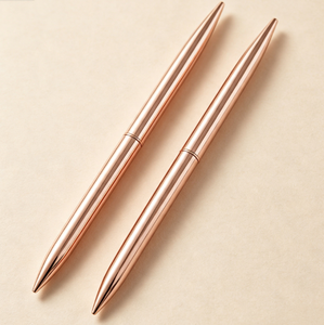 Slim <b>Rotating</b> Metal Ballpoint Pen Elegant Appearance Smooth Writing Promotional Gift Pen for Hotel Front‑Desk Supply - Product Image 1