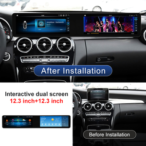 Autoradio Android à double écran, résolution 2400x900, pour Mercedes-Benz classe C W205 GLC X253, lecteur multimédia de Navigation GPS - Product Image 3