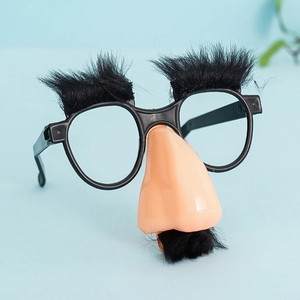 Occhiali da travestimento di Halloween creativi stupidi baffi al naso grande occhiali divertenti oggetti di scena per bambini decorazioni per feste - Product Image 2