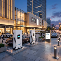 Borne de recharge rapide DC SHUOLEX nouvelle génération haute puissance 480 kW, quatre pistolets CCS2 à sortie simultanée pour station de recharge publique