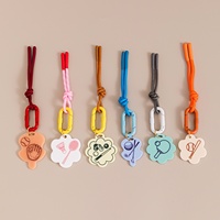 Porte-clés coloré pour sac de sport, breloque imprimée golf, tennis, badminton, baseball, tennis de table, avec mousqueton et cordon, accessoire