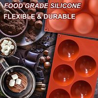 Moule à gâteau en silicone antiadhésif facile à démouler, idéal pour faire des bombes au chocolat, de la gelée, des gâteaux, des mousses en dôme