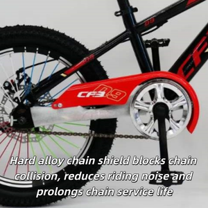 Vélo tout-terrain pour enfants avec selle confortable réglable, couleurs tendance, freins à <span class=keywords><strong>disque</strong></span> avant et arrière, idéal pour la conduite en extérieur - Product Image 4