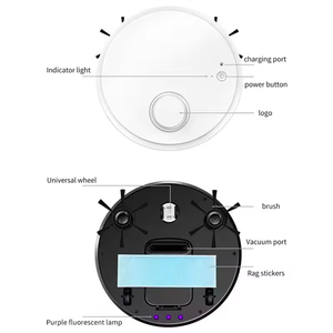 Aspiradora Robótica Inalámbrica para Limpieza del Hogar, Totalmente Automática, de Plástico, Ultrafina, 1200PA, Controlada por Aplicación - Product Image 1