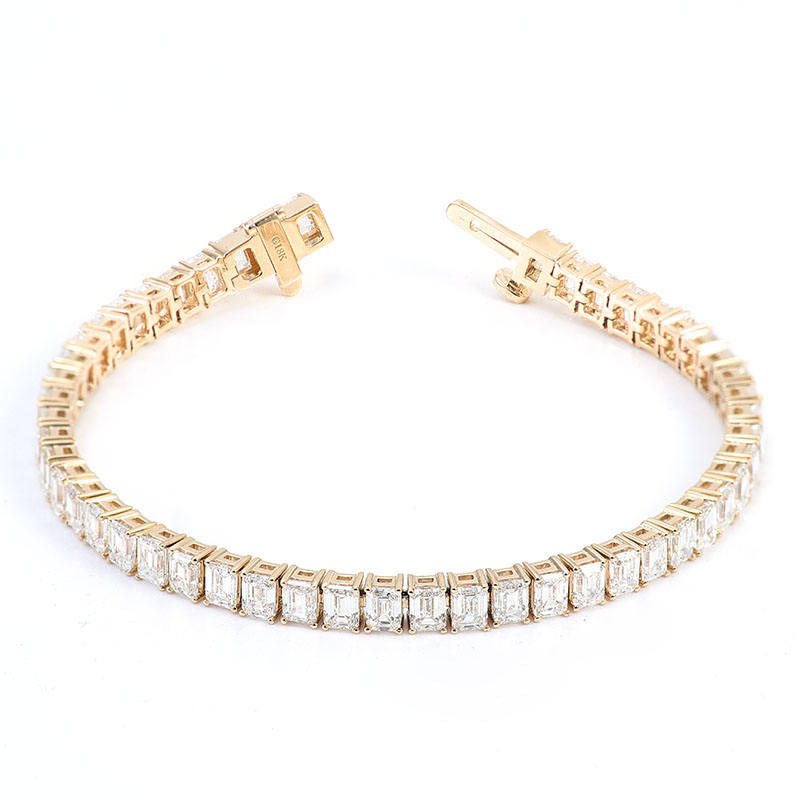 สร้อยข้อมือเพชรปลูกในห้องปฏิบัติการทอง 14K