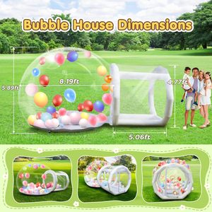 2024 al aire libre niños entretenimiento impermeable evento carpa globo transparente cúpula burbuja cúpula casa inflable Casa <span class=keywords><strong>de</strong></span> rebote <span class=keywords><strong>alquiler</strong></span> - Product Image 6