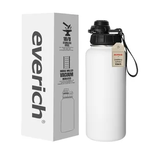 Stocked Water Bottle Stainless Steel Vacuum Wide Mouth Water Bottle With Lock Lid