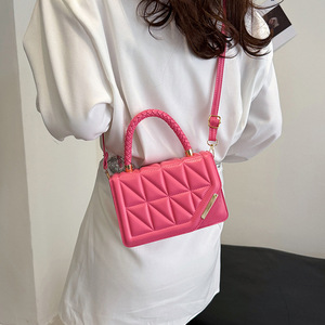 2025 mới thời trang vai túi kẻ sọc PU phụ nữ da túi xách thiết kế Crossbody Túi cho phụ nữ - Product Image 3