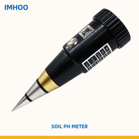 IMHOO Testeur numérique portable de pH et d'EC du sol avec sonde BNC, précision 0,1 pH, humidimètre pour l'irrigation agricole - OEM/ODM