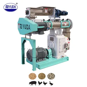 YUDA SZLH300 1-2T/H สัตว์ปีกสัตว์อาหารไก่โรงอาหารเม็ดทํา Granulator เครื่องแปรรูปเม็ด