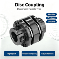 Accouplement élastique en acier haute performance SFS - Couple élevé, utilisation multi-industrielle, personnalisable OEM, diamètre de trou, garantie 1 an