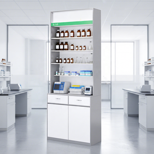 Étagère de pharmacie à simple face de qualité médicale - Présentoir de médicaments pour pharmacie hospitalière - Product Image 1