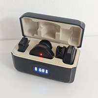 Microphone cravate sans fil Q8 tendance à double sortie avec étui de charge, affichage numérique, réduction de bruit, électronique magnétique