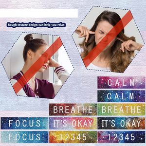 Xuri Minimalist Stress Relief Stickers Clean Lines Calm Colors Breathe Focus Cues Parfait pour la réduction de l'anxiété Espace de travail Relax - Product Image 6