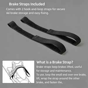 Borsa da Sci/Snowboard Professionale da Uomo con Tracolla Regolabile in Velcro Staccabile, Antiscivolo, in Poliestere Ecologico, Modello 1 con Logo - Product Image 4