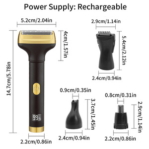 Depiladora 4 en 1 para Mujer, Depilación Facial sin Dolor, Recortadora Eléctrica de Vello Corporal, Nariz, Orejas, Bikini y Cuerpo - Product Image 4