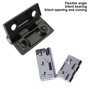Dobradiças pequenas do armário do torque ajustável da liga do zinco preto <span class=keywords><strong>Mini</strong></span> dobradiça de amortecimento para a mobília com 40*40*5mm - Product Image 4