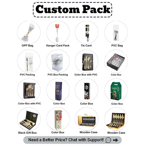 Juego de Cubiertos de Acero Inoxidable 410, Clásico, Sostenible, con Acabado Espejo, para Restaurante, Venta al Por Mayor 1010, Servicio Completo - Product Image 3