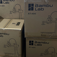 Printer 3D A1 Mini Combo, Perataan Otomatis Penuh, Presisi Kecepatan Tinggi, Pembuatan Model Multi-Warna, Mendukung PLA Motor AMS Lite