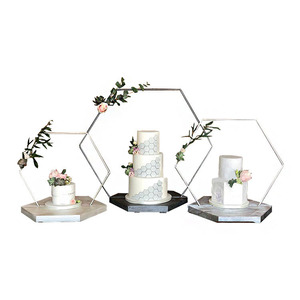 Support de décoration de gâteau en fer chaud, décoration de table de mariage, arche de ballons et fleurs, ornements de fleurs de mariage pour table - Product Image 6