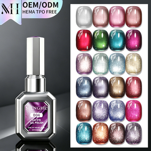 Vernis à ongles gel magnétique effet œil de chat Menghe, nouvelle collection, base et top coat, gel à ongles <span class=keywords><strong>diamant</strong></span>é pour l'été, sans TPO/HEMA, OEM/ODM - Product Image 6