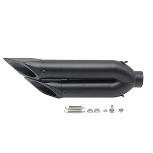 Silenciador modificado para motocicleta, silenciador de tubo de escape doble de 51mm, apto para SZK, Z750, Z800, <span class=keywords><strong>ER6N</strong></span>, 1, 2, 2, 1, 2, 1, 2 - Product Image 2