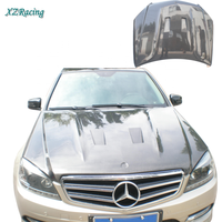 Couvercle de moteur de voiture en carbone AMV, capot de voiture, capot pour Mercedes-Benz W204 2008-2010, kits de carrosserie aérodynamique, pièces automobiles, accessoires de voiture