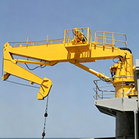 Grue marine hydraulique à flèche articulée de 5 à 20 tonnes, grue de navire à flèche pliante pour la manutention de marchandises et les opérations offshore