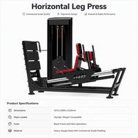 Presse à jambes horizontale à charges individuelles, équipement de fitness professionnel pour salle de sport, appareil d'entraînement des membres inférieurs pour les quadriceps et les fessiers