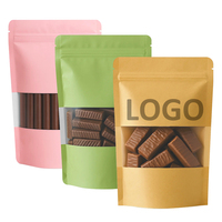 France Espagne Expédition rapide Emballage Personnalisé Sachet Bolsas Pochette Ziplock Logo Design Barres de chocolat Emballage Sacs en Mylar