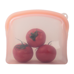 Lot de sacs de conservation alimentaire en silicone de qualité alimentaire, réutilisables, compressibles, pliables, transparents, carrés, gaufrés, modernes et hermétiques pour congélateur - Product Image 3