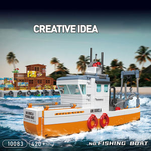 Moule King 10083 MOC Assemblage Modè<span class=keywords><strong>le</strong></span> Briques en plastique Enfants Unisex <span class=keywords><strong>Bateau</strong></span> de pêche éducatif Blocs de construction Ensemble Jouets - Product Image 2