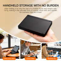 Faltbare Bluetooth Mini-Tastatur für Tablet und Smartphone, BT 5.1 Drahtlose Reise-Tastatur, Ultradünne Klappbare Tastatur für iPad