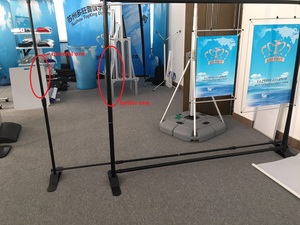Système de toile de fond en aluminium robuste avec pieds renforcés et connecteurs métalliques pour événements intérieurs et extérieurs - Product Image 6