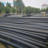 Vente en gros de tuyaux PE100 HDPE résistants aux UV haute pression SDR9 200mm-315mm pour l'alimentation en eau, certifiés CE ISO, durée de vie de 60 ans, noirs