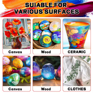 Panwenbo 500Ml Acrylic Sơn 12 Màu Sắc Độ Phủ Cao Công Suất Sắc Tố Cho Nghệ Sĩ Nghệ Thuật Sơn Acrylic Màu Sắc Sơn Bộ - Product Image 6