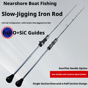Canne à pêche en mer légère à action rigide 1,93 m avec anneaux Fuji complets, canne à pêche embarquée pour la pêche en haute mer depuis petit <span class=keywords><strong>bateau</strong></span>, slow jigging - Product Image 6