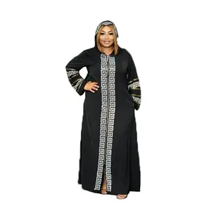 Good Quality Black Luxury African Robe Traditional Dresses Abaya Women Muslim Dress Wholesale from Dubai