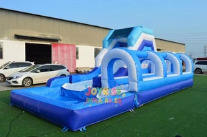 Màu Xanh Thương Mại Vinyl/PVC Inflatable Trượt Nước Cho Trẻ Em Trong Nhà/Ngoài Trời Khu Dân Cư Sử Dụng Với Slide Cho Nhà Hồ Bơi - Product Image 4