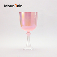 Ensemble de bols chantants en cristal, instruments de guérison sonore, produits en verre de quartz, méditation, yoga, fabricant OEM, usine d'alchimie