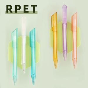 Bolígrafo Ecológico de RPET Reciclable, Transparente, Triangular, con Punta de Bola, para Publicidad y Promoción - Product Image 5