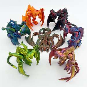 クリエイティブ手作りフライングドラゴンおもちゃユニークな3Dプリント動物をテーマにしたジョイントデコレーション - Product Image 2
