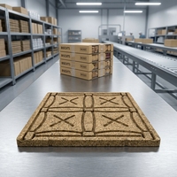 Palette en bois moulé monoface 1,5t à charge dynamique, vente en gros économique pour la logistique d'entrepôt et le transport de marchandises