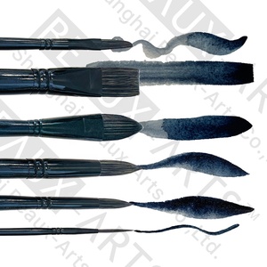 Black Series Synthétique Écureuil Cheveux <span class=keywords><strong>Aquarelle</strong></span> Pinceaux Peinture Acrylique Peinture Art Fournitures - Product Image 3