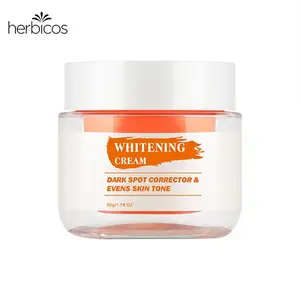Herbicos Hot Sell Private Label Natural Dark Spot Corrector Evens Skin Tone Whitening Cream